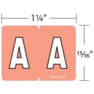 Image of Datafile, Alphabetic Sheet Labels, Full Size, Starter Set (A - Z) (Model #L8702)