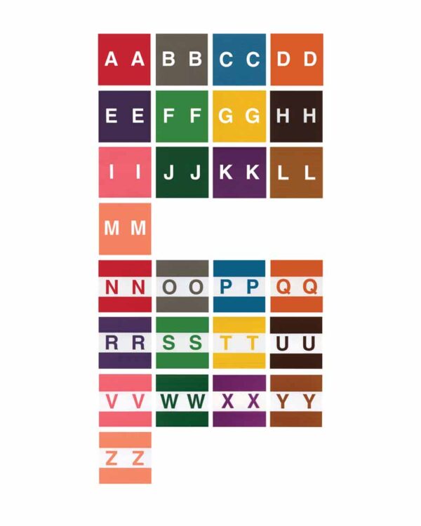 Image of 1.875 x 1.875 Large Alphabetic Label Set Model L178ST