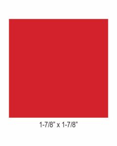 Image of 1.875 x 1.875 Large Solid Block Color Labels AMES Red Model L A 00178