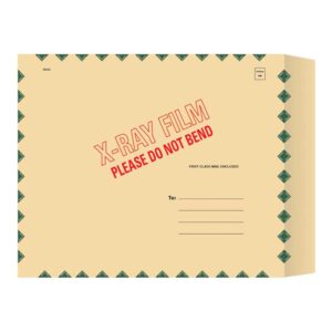 Image of 15 x 18 11pt. Green Diamond Border Mailers with 2 flap Model XM1518DSS