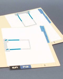 Image of 9 x 11 Admission Tab Dividers with 0.50 tab Model TAB DIV ST1 SE