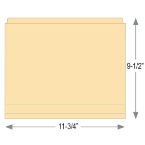 Image of 9.5 x 11.75 11pt. 0.50 Drop Front Folder Model COCFV