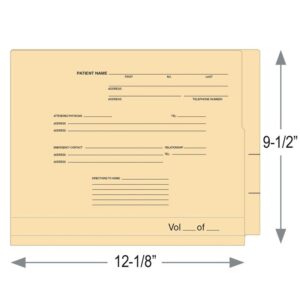Image of 9.5 x 12.125 15pt. VNA Folders with 0.75 side tab Model OCF VNA