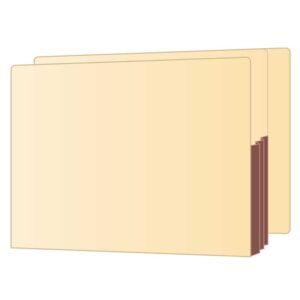 Image of 9.50 x 12.75 32pt. Tyvek 3.50 Expansion Pockets with double thick 1 side tab Model 5PCDOC 350 TG