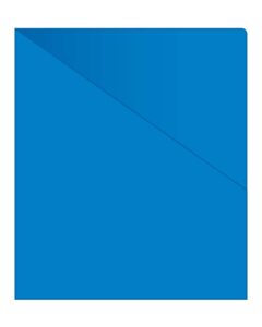 Image of 9.75 x 11.50 11pt. Color Slash Cut Pockets Blue Model SLH BL
