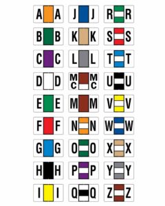 Image of AMES, JETER Alphabetic Labels Set (Model# L-J-ALPHA-ST)