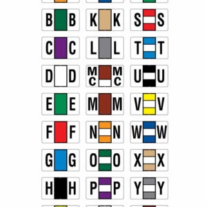 Image of AMES, JETER Alphabetic Labels Set (Model# L-J-ALPHA-ST)