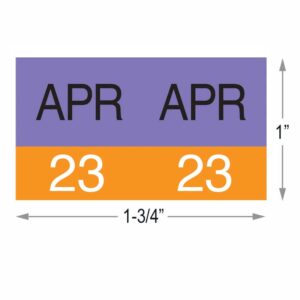 Image of AMES, Month/Year Code Labels, April (Model# L-A-MY-APR**)