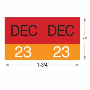 Image of AMES, Month/Year Code Labels, December (Model# L-A-MY-DEC**)