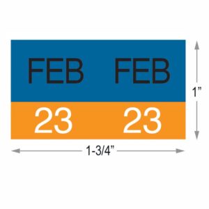 Image of AMES, Month/Year Code Labels, February (Model# L-A-MY-FEB**)