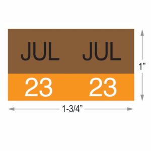 Image of AMES, Month/Year Code Labels, July (Model# L-A-MY-JUL**)
