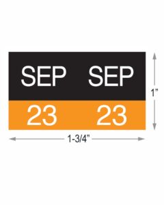 Image of AMES, Month/Year Code Labels, September (Model# L-A-MY-SEP**)